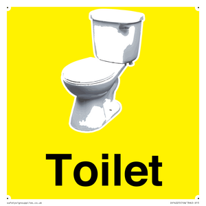 Toilet Sign Dementia Friendly Yellow